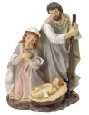 Natividad monobloque en resina de 10x8x14,5 cm h Mondo Presepi