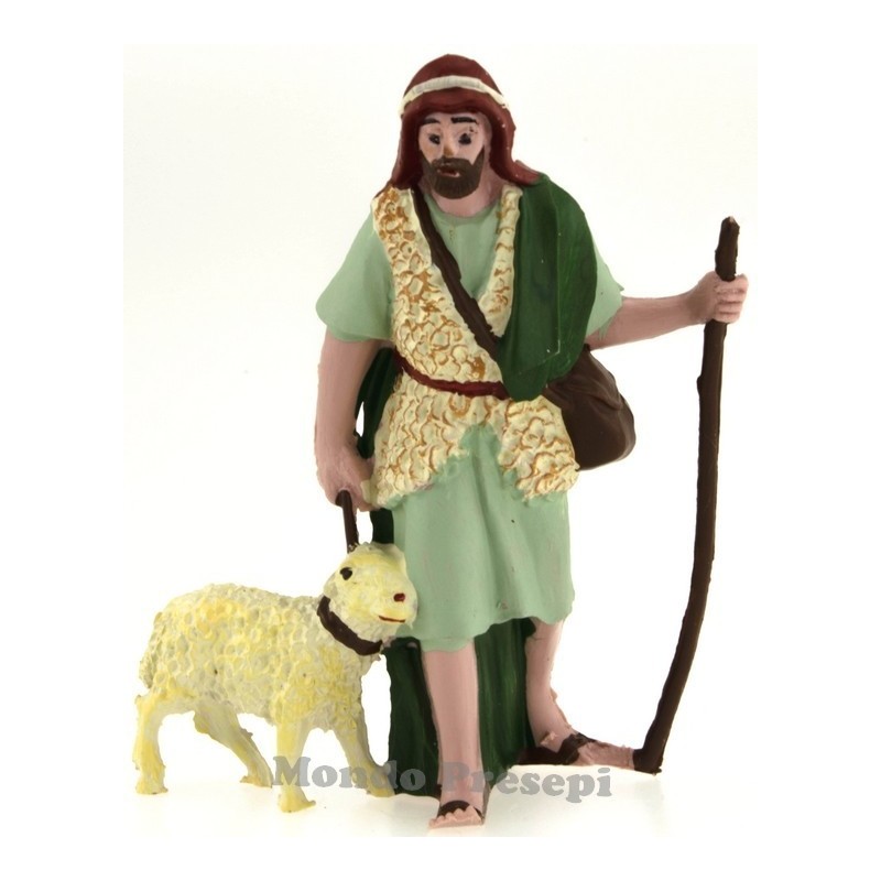 Shepherd with sheep 10 cm