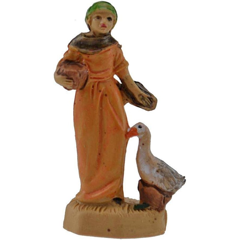 4 cm lux Woman with pvc goose