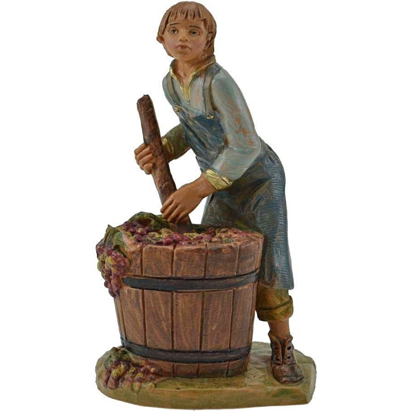 Boy pressing grapes 12 cm Fontanini