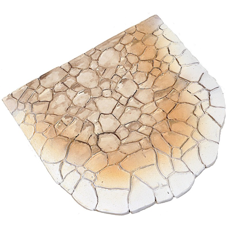 Resin flooring for square with stone effect cm