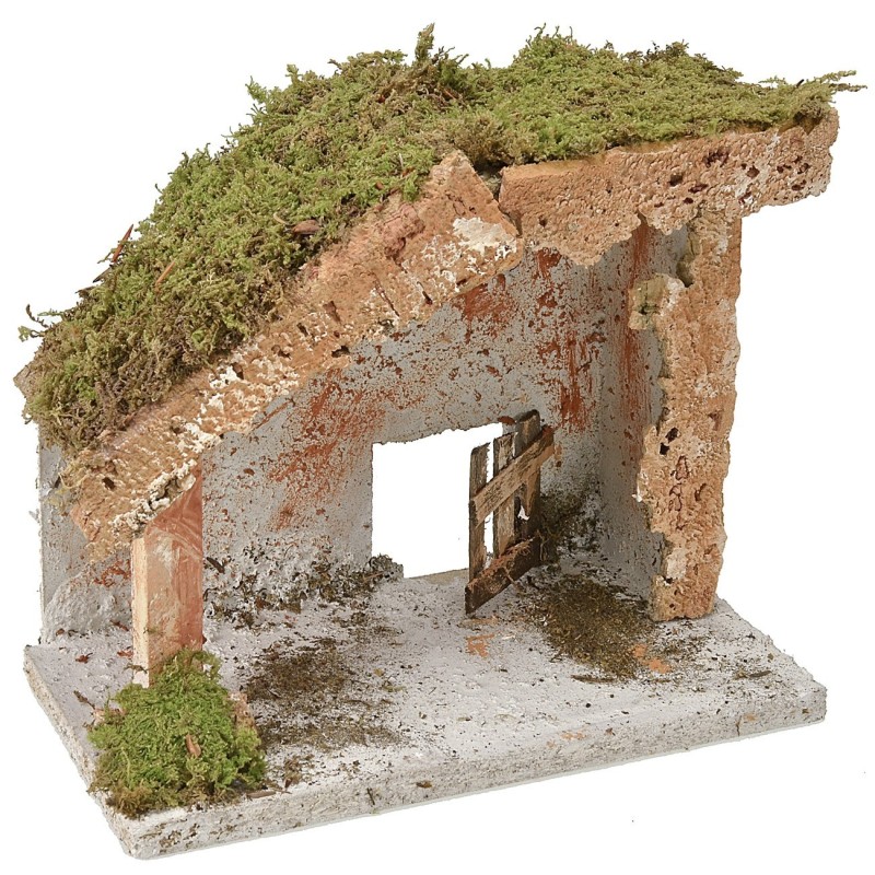 Cabaña con apertura de 22x12,5x19 cm de alto Mundo Pesebre