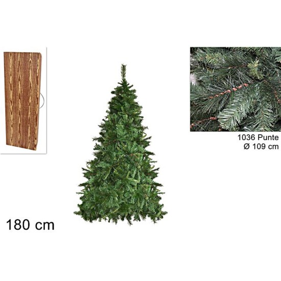 Albero Germoglio h 180 cm a 1036 punte Mondo Presepi