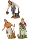 Set 3 statue affacciate 10 cm Landi Moranduzzo