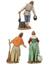 Set 3 statue affacciate 10 cm Landi Moranduzzo