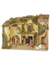 Presepe con arco completo di statue Landi cm 33x18x23 h Mondo