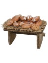 Wooden bench with bread 5x3x2,5 h.