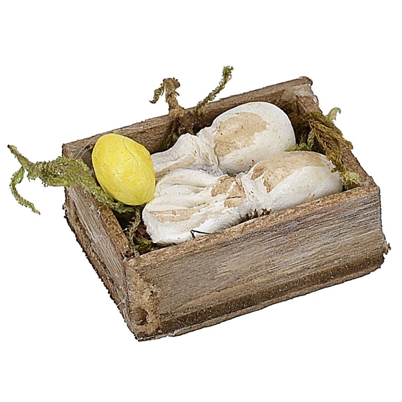 Caja de pescado Pulpo cm 3,2x2,5x1,4 Mundo Belenes