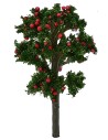 Planta con manzanas rojas sin base h 7 cm Mundo Pesebre