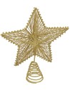 Punta de estrella color oro h 25 cm Mundo Pesebres