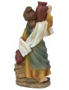 Donna con brocche in resina 8 cm