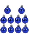 Set 10 palline blu ø 3 cm per albero di Natale Mondo Presepi