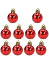 Juego de 10 bolas rojas ø 3 cm para árbol de Navidad Mondo Presepi