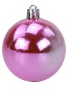 Set 24 palline rosa ø 6-7 cm per albero di Natale Mondo Presepi