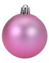 Set 24 palline rosa ø 6-7 cm per albero di Natale Mondo Presepi
