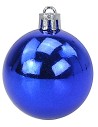 Juego de 20 bolas azules ø 4-5-6 cm para árbol de Navidad Mondo Presepi