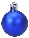 Juego de 20 bolas azules ø 4-5-6 cm para árbol de Navidad Mondo Presepi