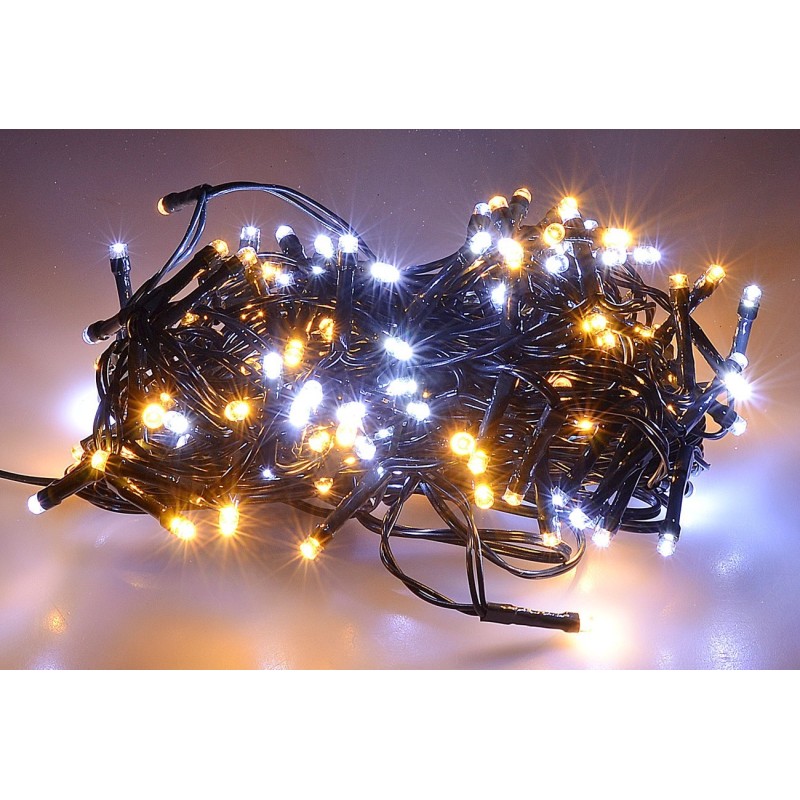 Chain 180 warm and cold white LEDs with plays of light for