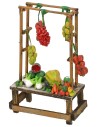 Puesto con frutas y verduras cm 9,5x5x15 h Mondo Presepi