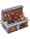 Cucina con fontana e fuoco funzionanti cm 20,5x13x16,5 h