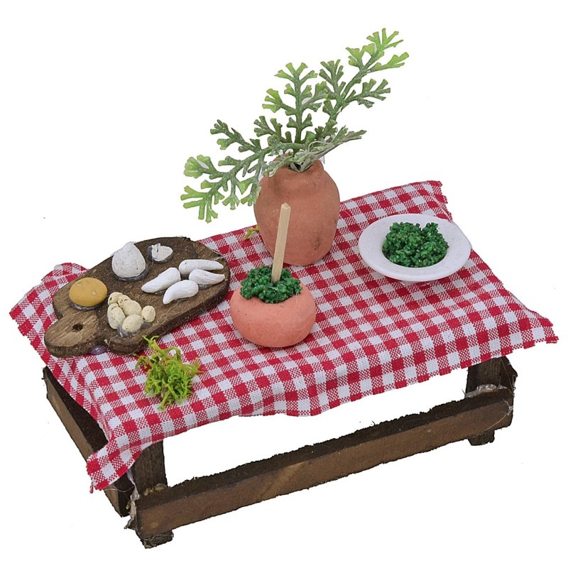 Mesa con pesto cm 9,8x5,6x4 h Mondo Presepi