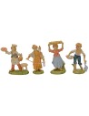 Set de 8 figuras de 8 cm en PVC Mundo Pesebres.