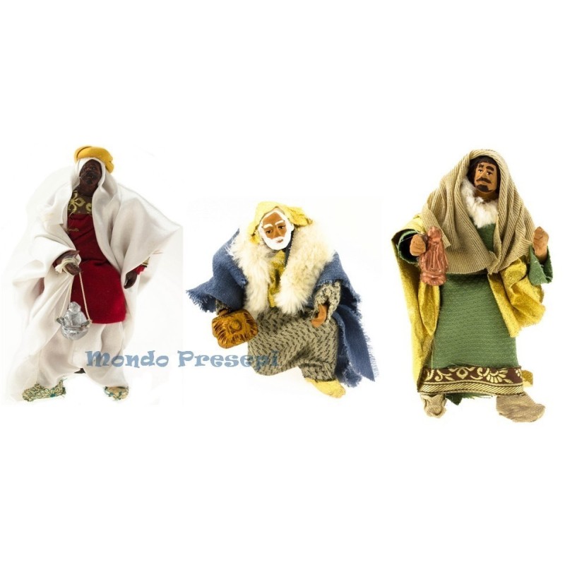 Tres Reyes Magos de 15 cm articulados - R3K15 Mundo Pesebres