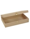 Caja rectangular de madera de 26,7x17x7,1 cm h Mundo Belenes.