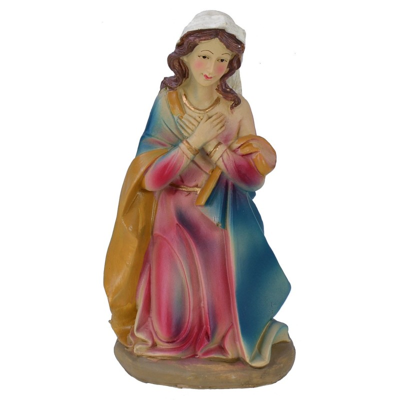 Madonna inginocchiata in resina serie 30 cm