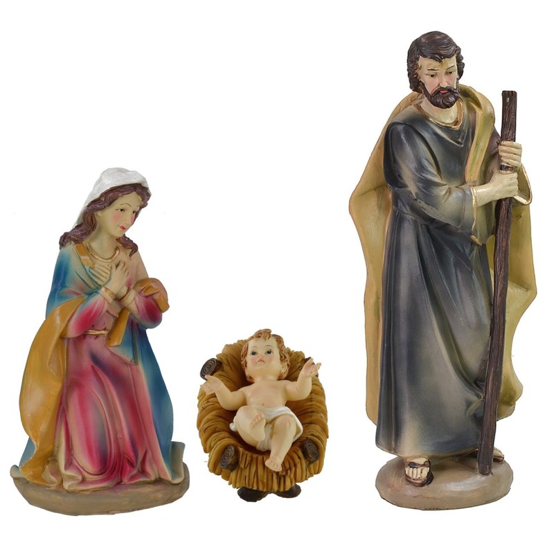 Natività 3 soggetti in resina serie 30 cm Mondo Presepi