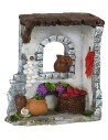 Tienda del frutero en resina de 9x4x11 cm h Mondo Presepi