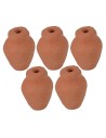 Juego de 5 macetas de terracota h 2,3 cm Mundo Pesebre