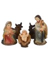 Natividad 5 figuras en resina serie 3,5 cm Mundo Belenes