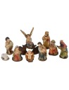 Natividad 11 figuras en resina serie 3,5 cm Mundo Pesebres