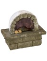 Round oven with battery-operated fire 10.8x6.2x9.6 cm h