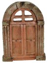 Puerta de resina de dos hojas con arco de 7x0,9x9,7 cm h Mundo