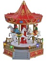 Battery operated carousel carousel with horses cm