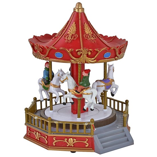 Battery operated carousel carousel with horses cm