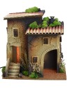 Casa illuminata con grande arco angolare cm 35x25x36 h Mondo