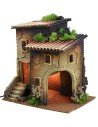 Casa illuminata con grande arco angolare cm 35x25x36 h Mondo