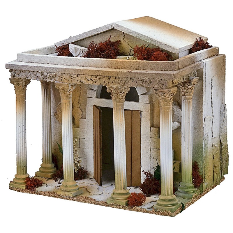 Tempio con colonnato cm 35x25x32,5 h Mondo Presepi