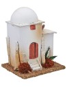 Casa araba con cupola e scala cm 14x12,5x17 h legno, altezza