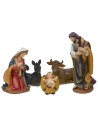 Natividad 5 figuras en resina serie 40 cm Mundo Belenes