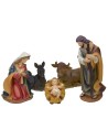 Natividad 5 figuras en resina serie 40 cm Mundo Belenes