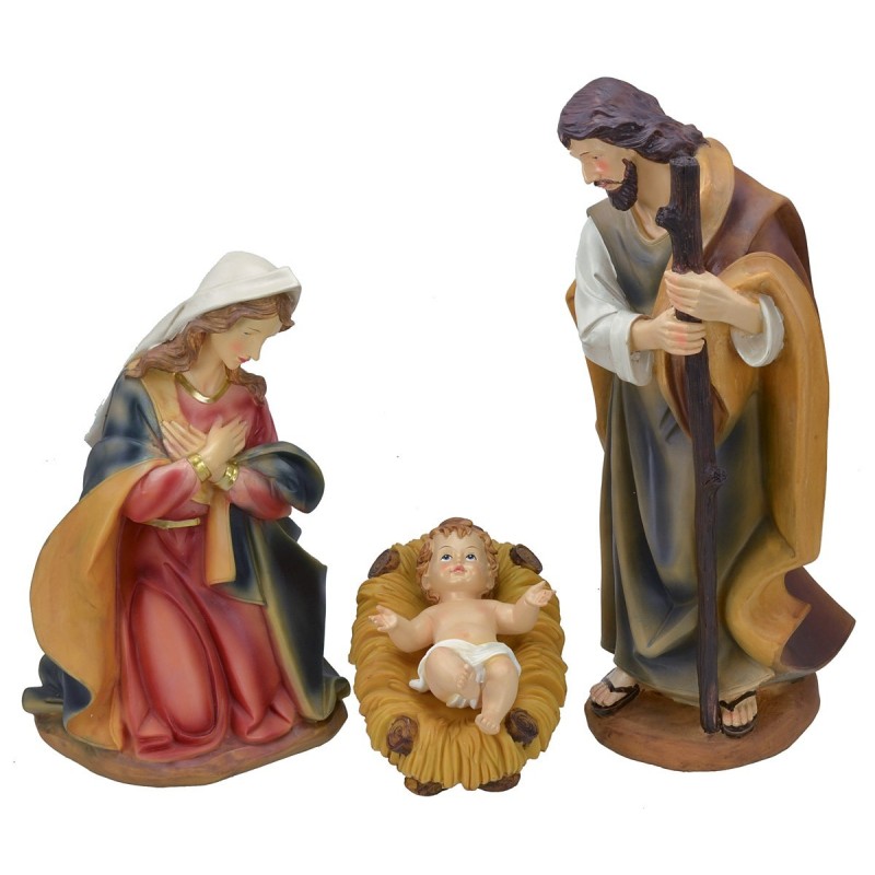 Natividad 3 figuras en resina serie 40 cm Mundo Pesebres