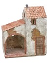 Casa stuccata con bottega cm 24,5x16x30 h Mondo Presepi