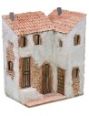 Casa stuccata ad angolo cm 22x16x29 h