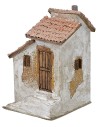 Casa stuccata con scala e ripostiglio cm 16,5x17,5x27,5 h Mondo