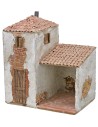 Casa estucada con pórtico de 24x16x29,5 cm de altura Mundo Pesebres.