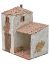 Casa estucada con pórtico de 24x16x29,5 cm de altura Mundo Pesebres.